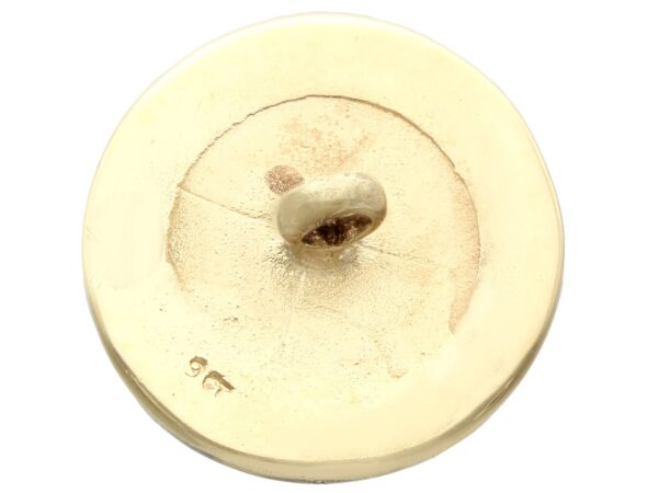 back of antique gold golf button