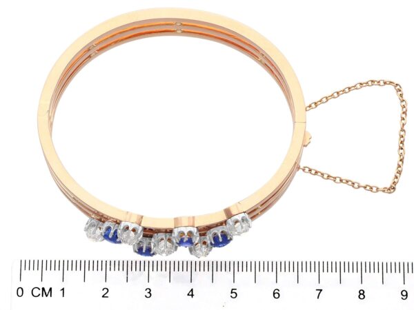 Sapphire Diamond Bangle Measurement View