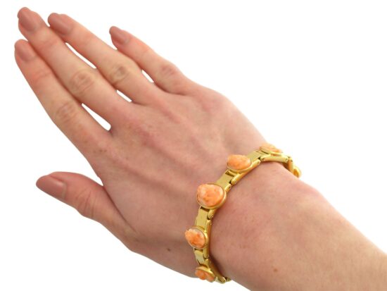 Hardstone Gold Bracelet On Wrist