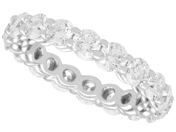platinum eternity diamond ring