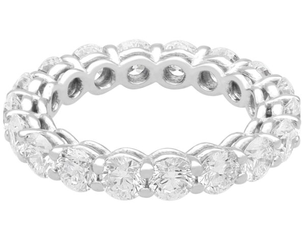 1980s platinum eternity diamond ring