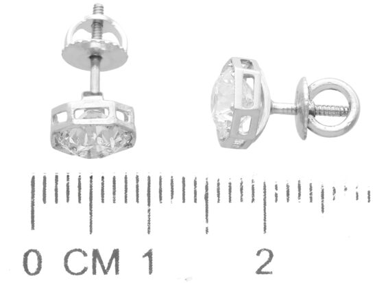 Diamond Earrings Size Reference Image