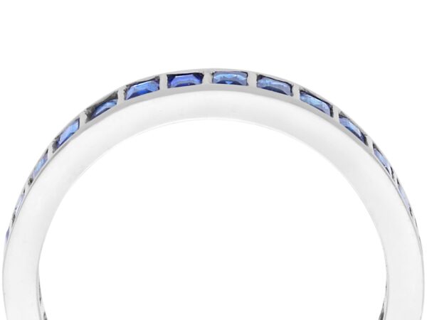 white gold sapphire eternity ring