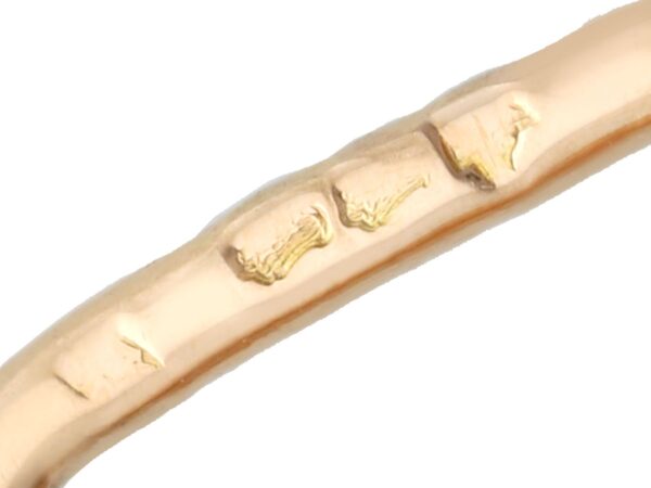 gold art deco bracelet hallmarks