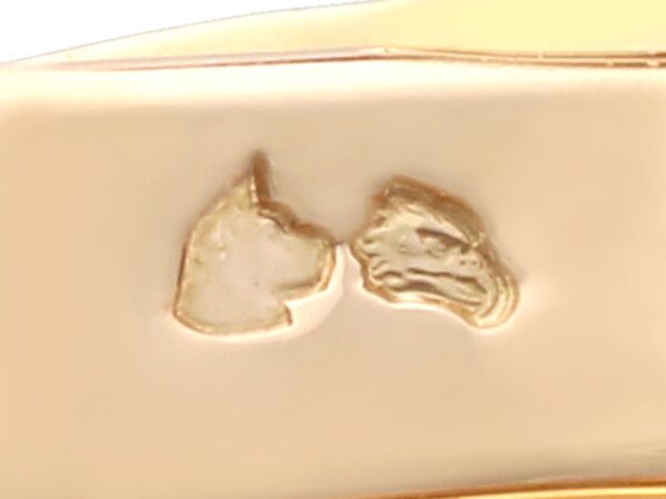 hallmarks on gold art deco bracelet