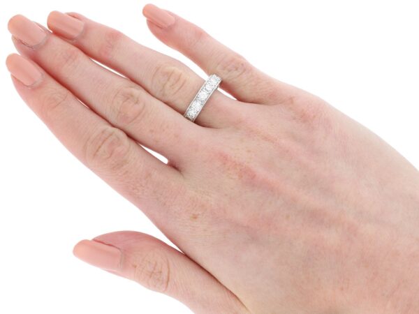 wearing full eternity ring platinum