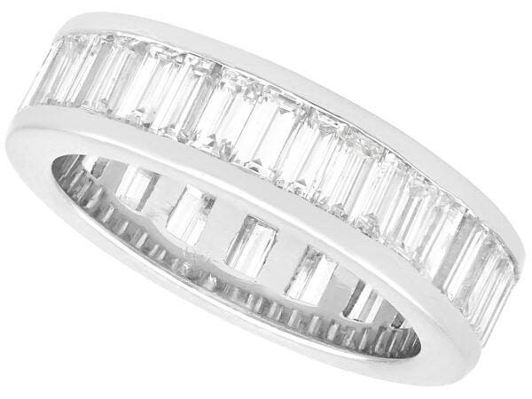 baguette diamond eternity ring