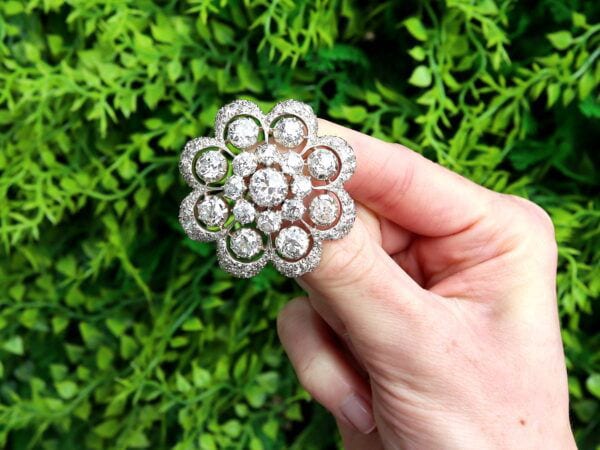 Victorian diamond brooch outside