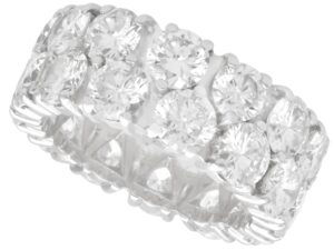double band diamond ring
