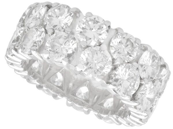 double band diamond ring