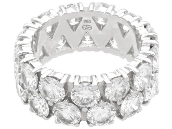 double band diamond eternity band