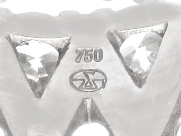 double band diamond ring hallmarks