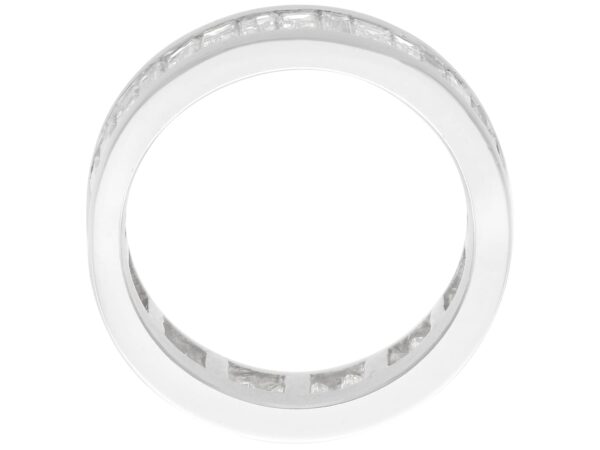 vintage baguette diamond eternity ring in platinum