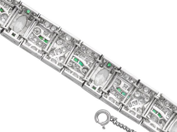 antique 1920s emerald diamond bracelet