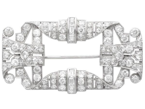 antique art deco diamond brooch