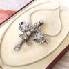 close up of Edwardian diamond pendant in box