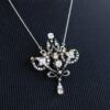 Edwardian diamond pendant on top