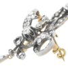 Edwardian diamond brooch side view