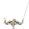 Edwardian diamond brooch with pin open