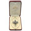 Edwardian diamond pendant in box