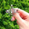Edwardian diamond brooch in gold