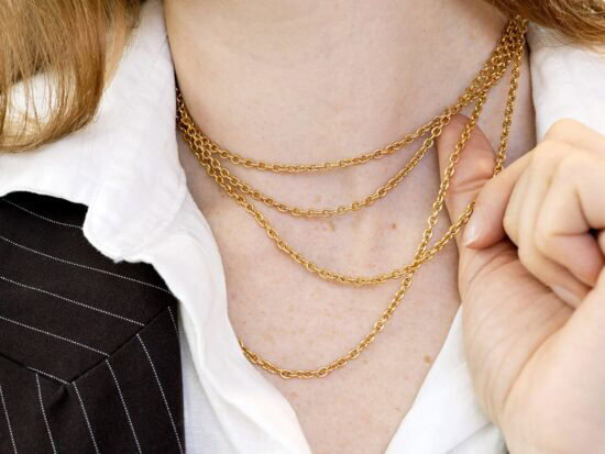 Longuard Chain Worn As Necklace