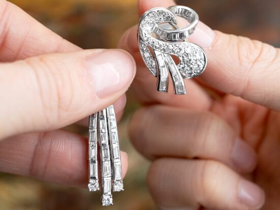 Platinum Diamond Earrings