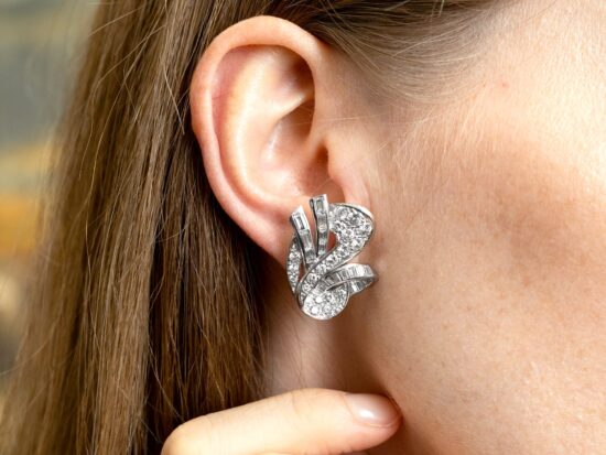 Diamond Day Earrings In Ears