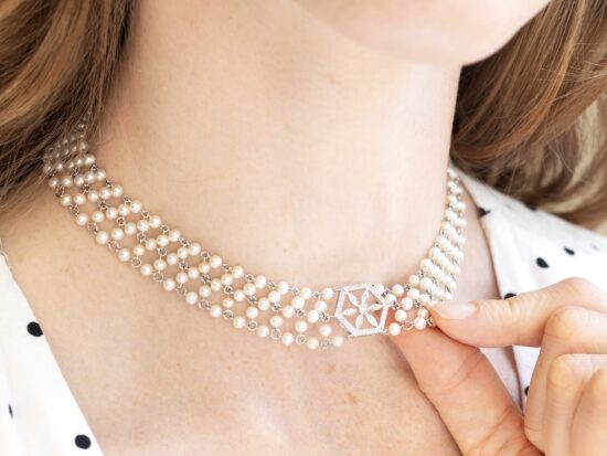 Necklace Worn On Neck