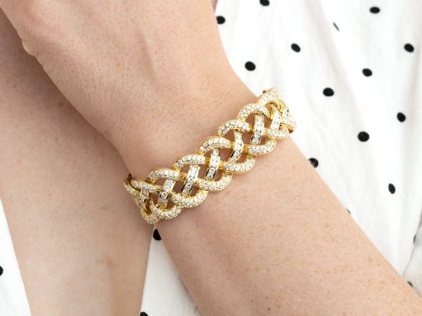Diamond yellow Gold Bracelet
