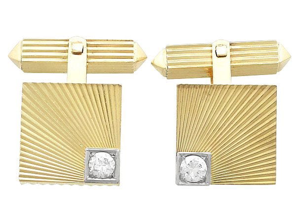 diamond cufflinks