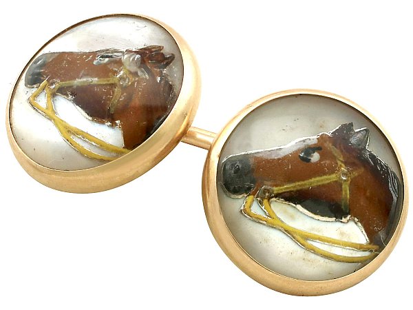 Equestrian Essex Crystal Horse Cufflinks