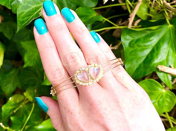 Antique Victorian Moonstone Bangle 
