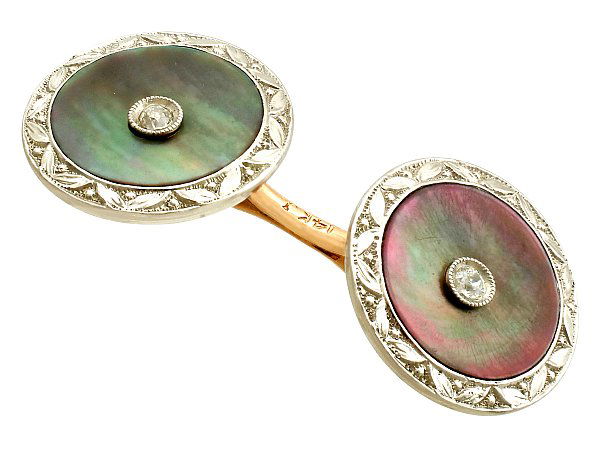 mother of pearl cufflink