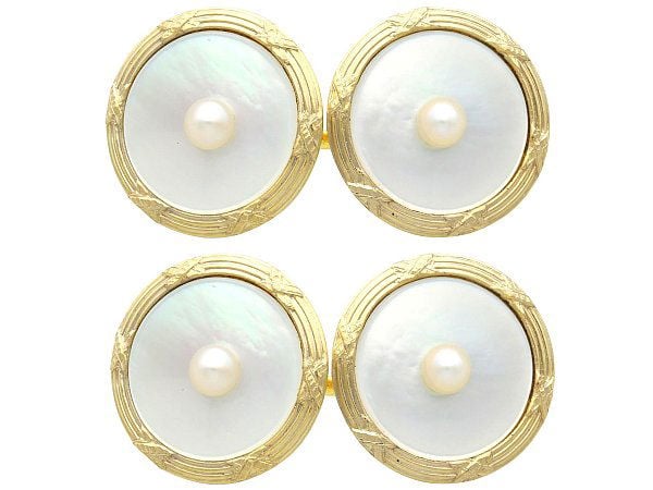 mother of pearl cufflinks