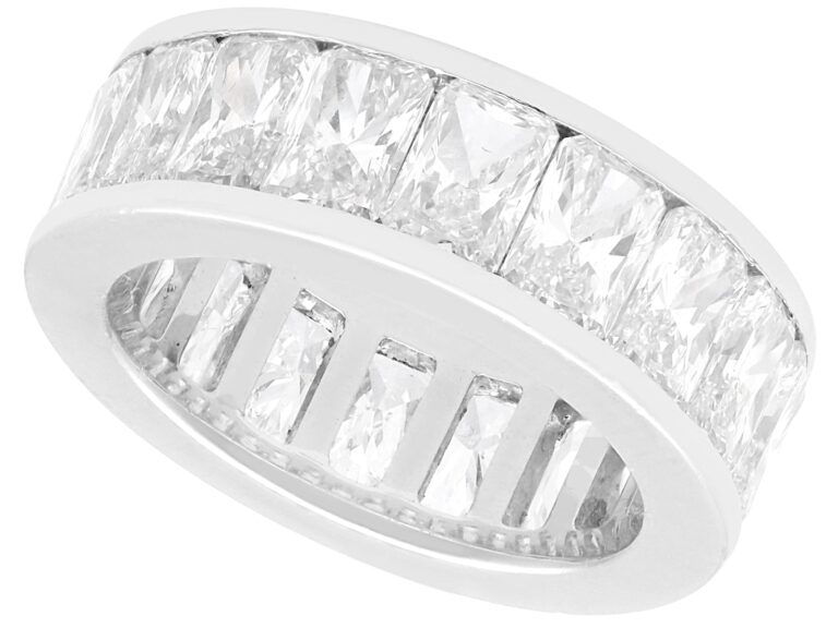 radiant cut diamond eternity ring