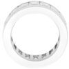 platinum radiant cut diamond eternity ring