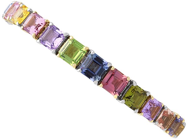 gemstone tennis bracelet