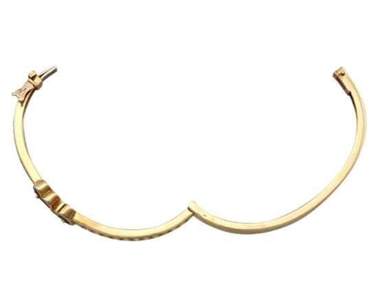 Ruby Sapphire Bangle Open