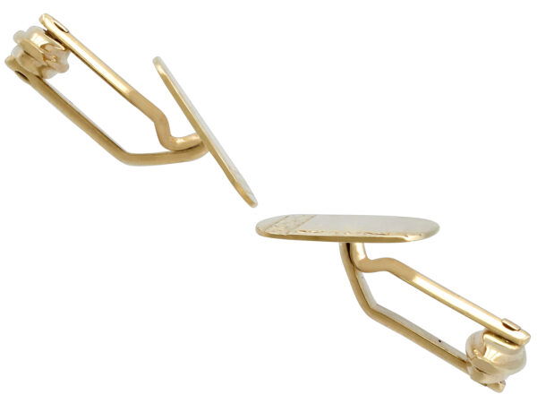 cufflinks 9k yellow gold