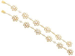 Victorian pearl and gold necklace